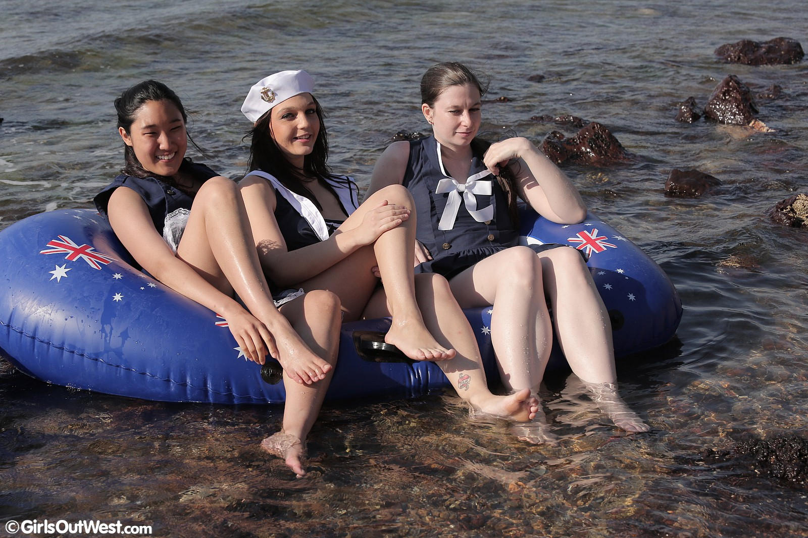 Lesbian Sailors At The Beach Girls Out West Free Stuff picture photo